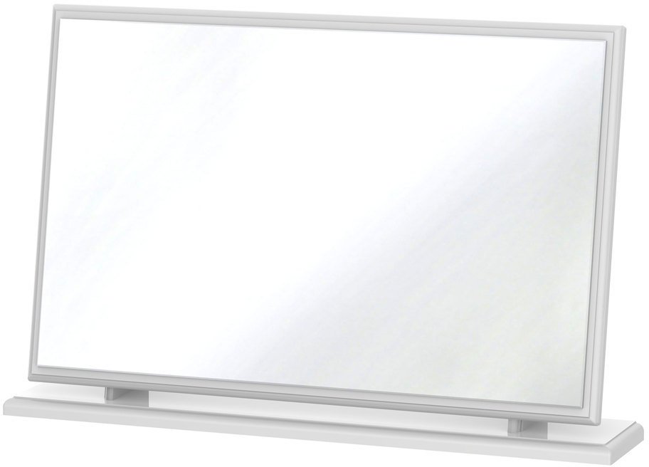 ASC ASC Quartz White High Gloss Dressing Large Table Mirror