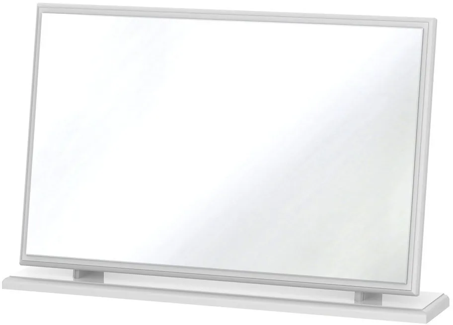 White high gloss dressing table mirror discount