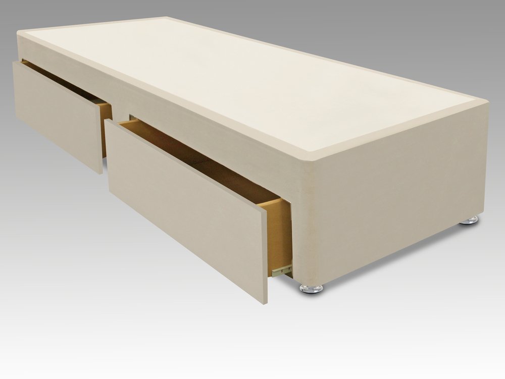 ASC ASC Faux Suede 3ft Single Divan Base