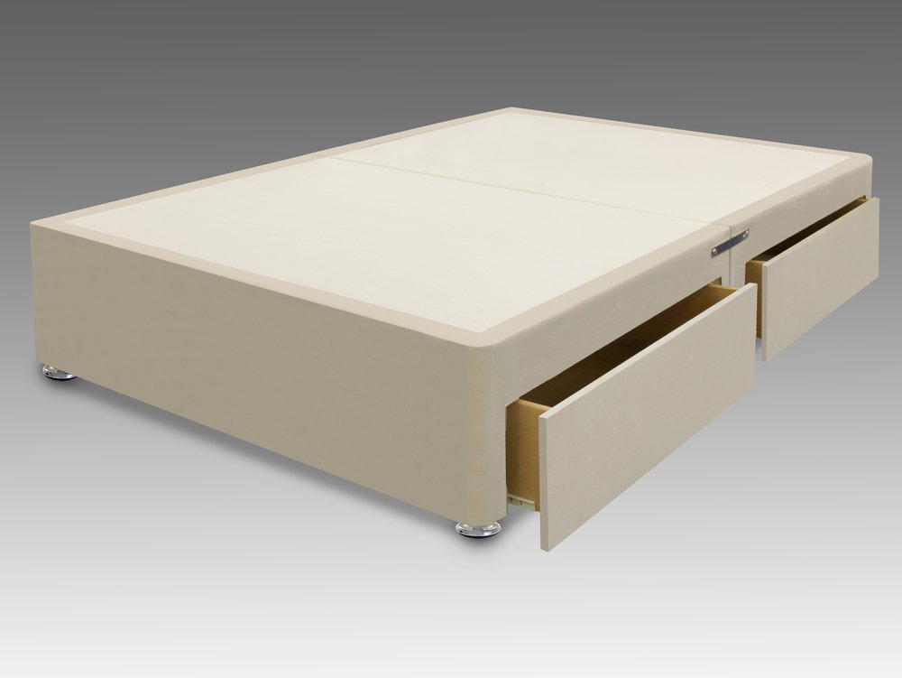 ASC ASC Faux Suede 4ft Small Double Divan Base