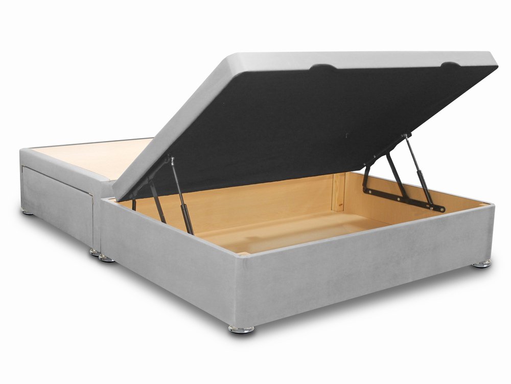 ASC ASC Faux Suede 4ft6 Double Ottoman Divan Base