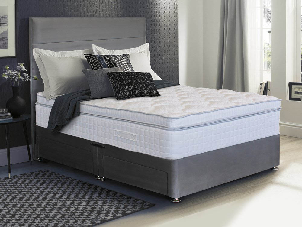 ASC ASC Toulouse Pocket 2000 4ft Small Double Mattress with Divan Base