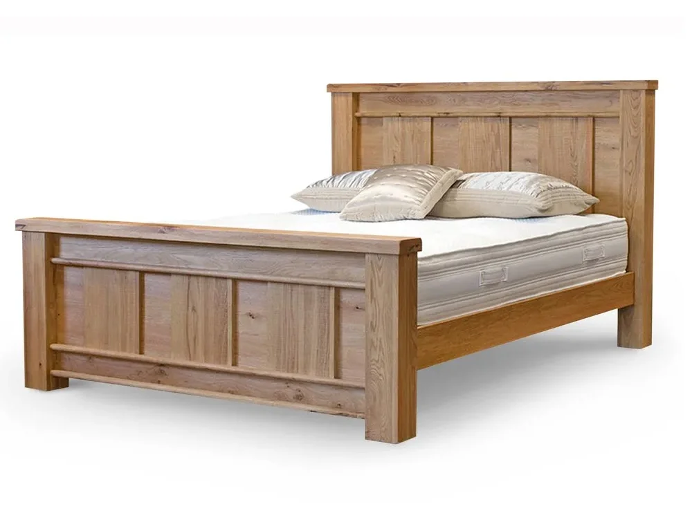 ASC ASC Westbury 5ft King Size Oak Wooden Bed Frame