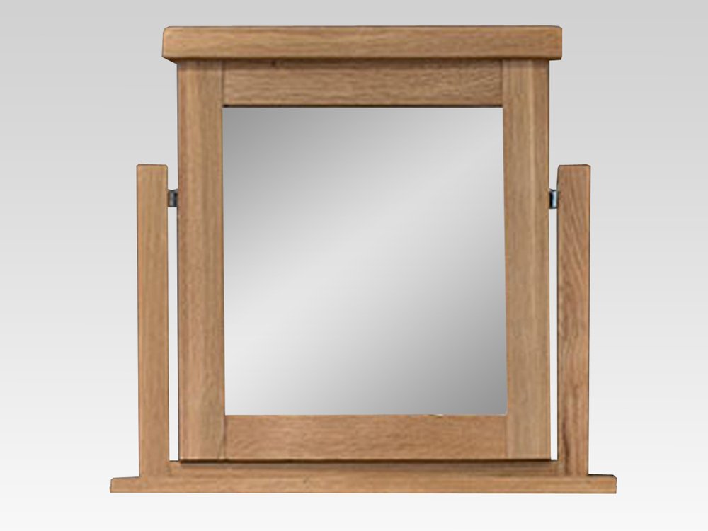 ASC ASC Westbury Oak Wooden Dressing Table Mirror