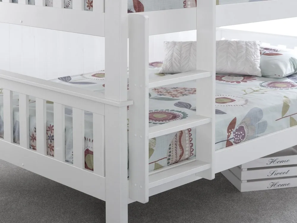 Bedmaster Bedmaster Oslo White Wooden Bunk Bed Frame