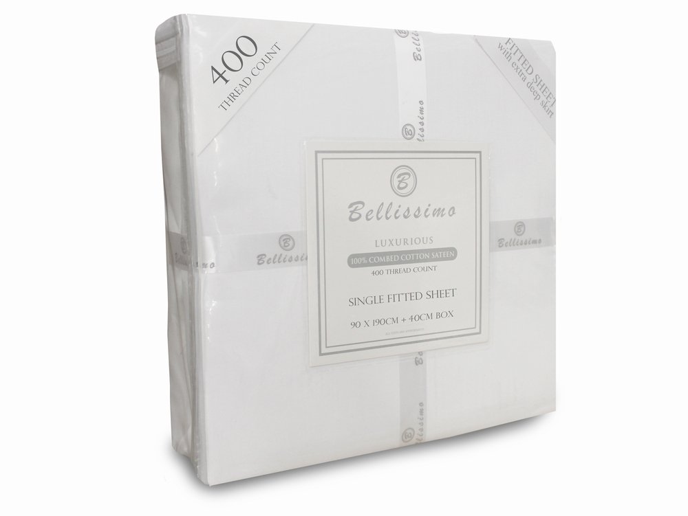 Harwood Textiles Harwood Textiles Bellisimo Luxurious Extra Deep Fitted Sheet