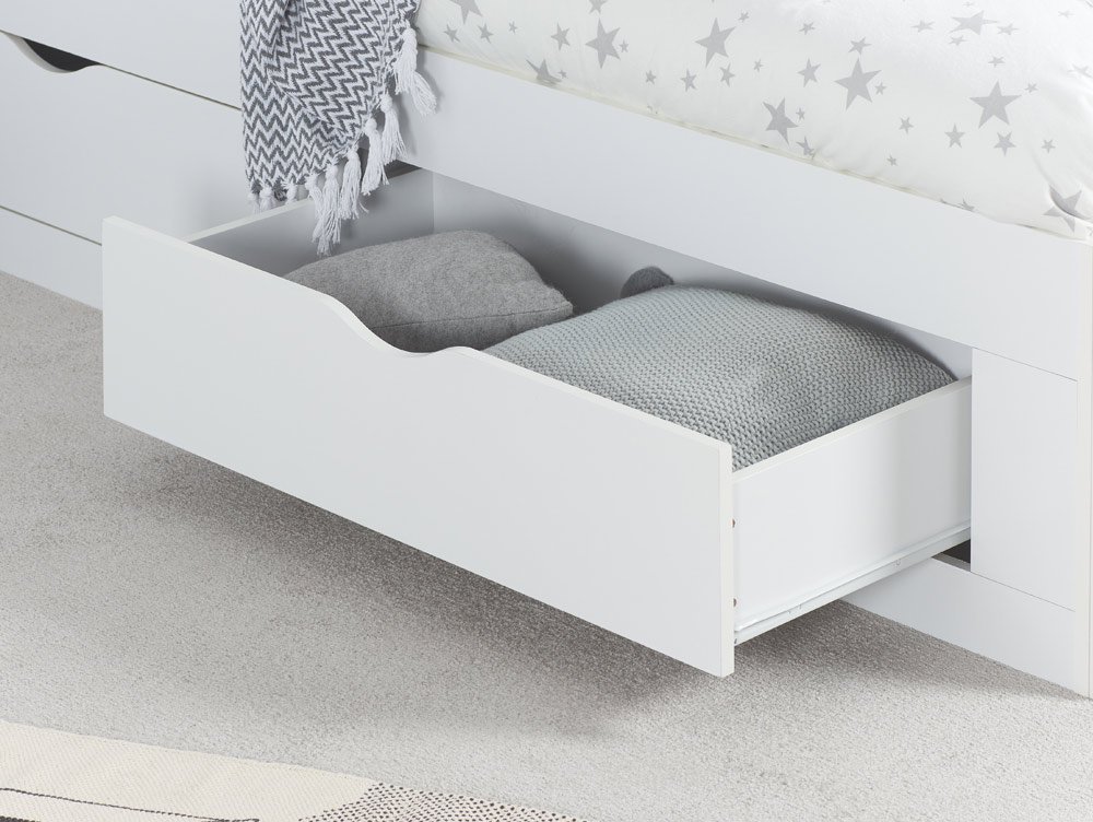 Birlea Birlea Appleby 3ft Single White Wooden 4 Drawer Bed Frame