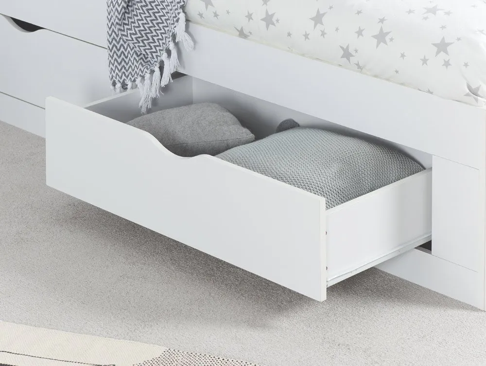 Birlea Birlea Appleby White Wooden 4 Drawer Storage Bed Frame