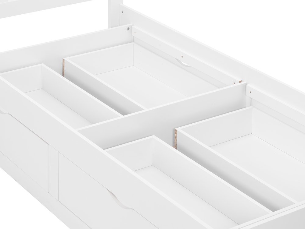 Birlea Furniture & Beds Birlea Appleby 3ft Single White Wooden 4 Drawer Bed Frame