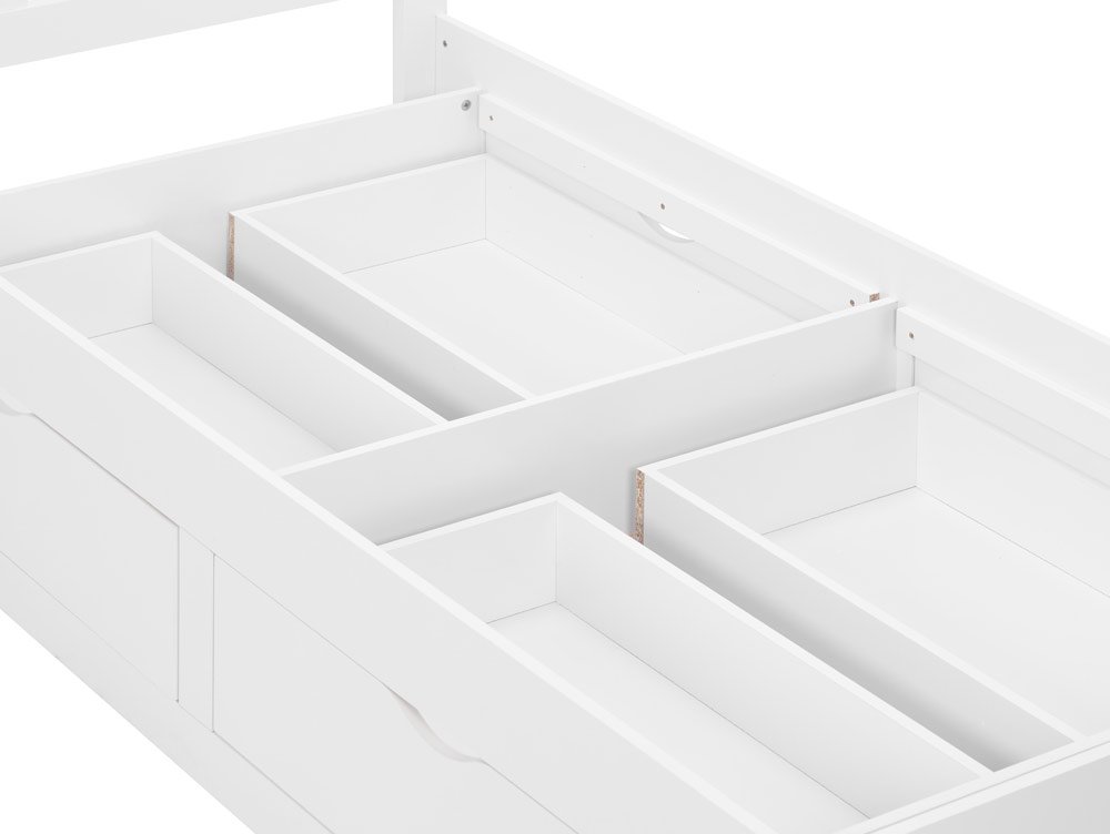Birlea Birlea Appleby White Wooden 4 Drawer Storage Bed Frame