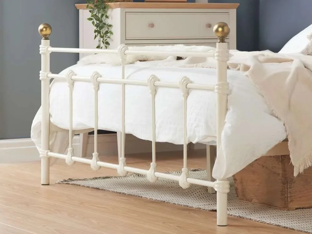 Birlea Birlea Atlas Cream Metal Bed Frame