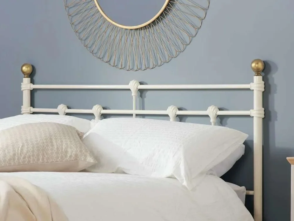 Birlea Birlea Atlas Cream Metal Bed Frame