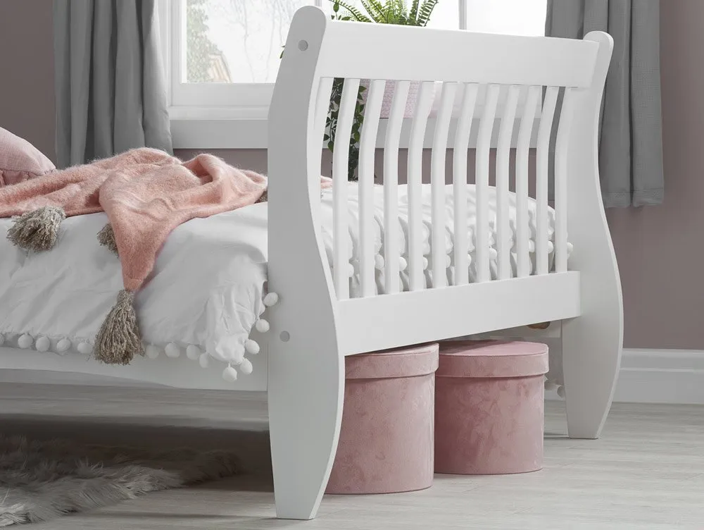 Birlea Furniture & Beds Birlea Belford 4ft6 Double White Wooden Bed Frame