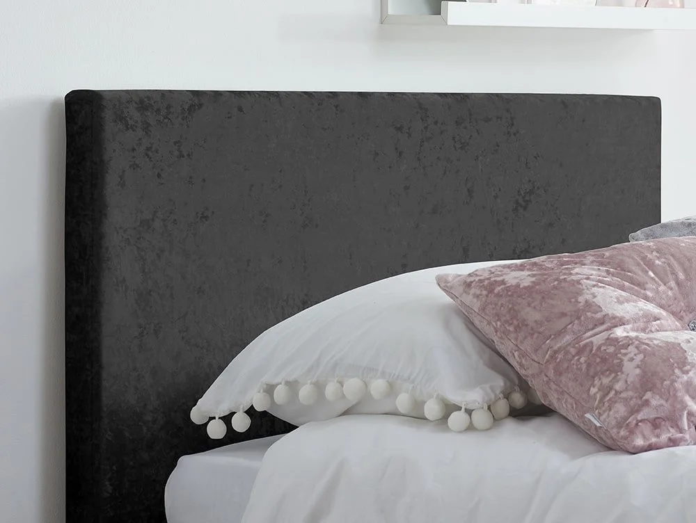 Birlea Birlea Berlin Black Crushed Velvet Glitz Fabric Ottoman Bed Frame