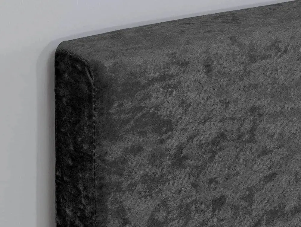 Birlea Birlea Berlin Black Crushed Velvet Glitz Fabric Ottoman Bed Frame