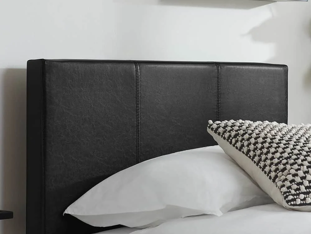 Birlea Birlea Berlin Black Faux Leather Ottoman Bed Frame
