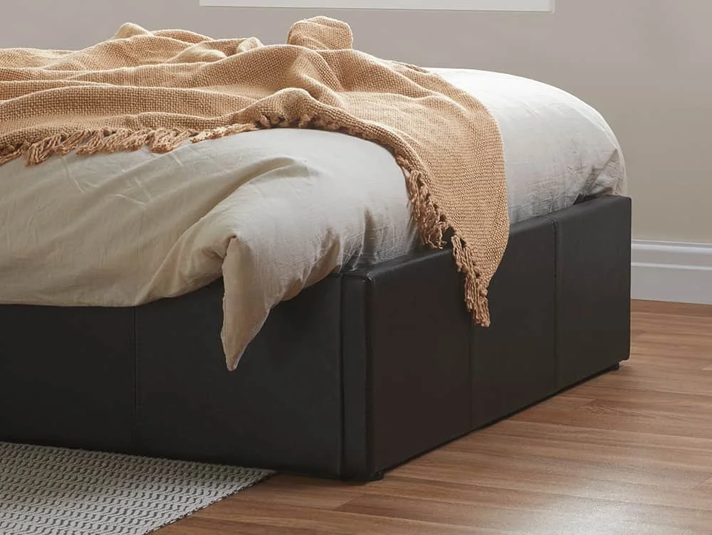 Birlea Birlea Berlin Brown Faux Leather Ottoman Bed Frame