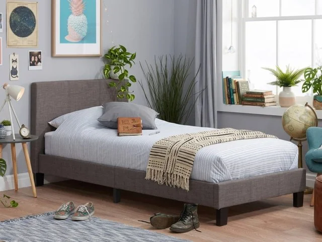 Birlea Birlea Berlin Grey Fabric Bed Frame
