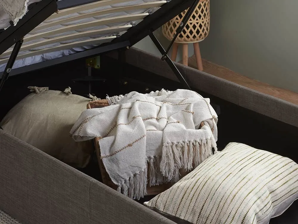 Birlea Birlea Berlin Grey Fabric Ottoman Bed Frame