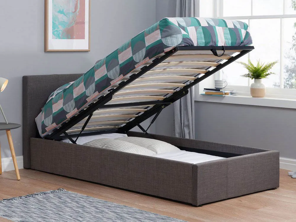 Birlea Birlea Berlin Grey Fabric Ottoman Bed Frame