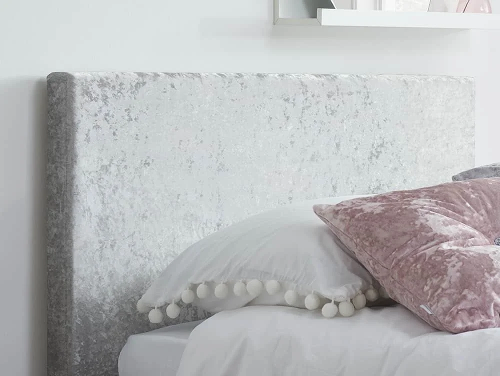Birlea Birlea Berlin Steel Crushed Velvet Glitz Fabric Ottoman Bed Frame