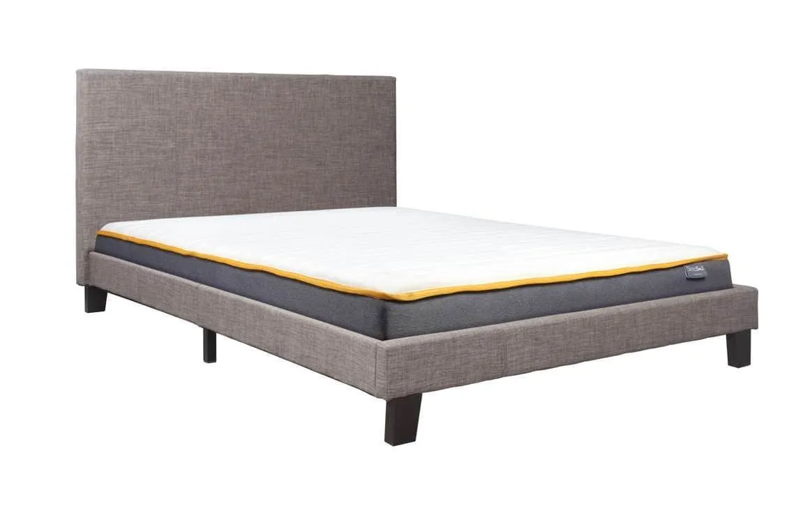 Birlea Furniture & Beds Birlea Berlin 5ft King Size Grey Fabric Bed Frame