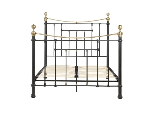 Birlea Birlea Bronte Black and Antique Brass Metal Bed Frame