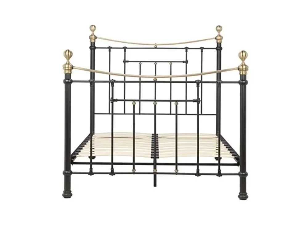 Birlea Birlea Bronte Black and Antique Brass Metal Bed Frame