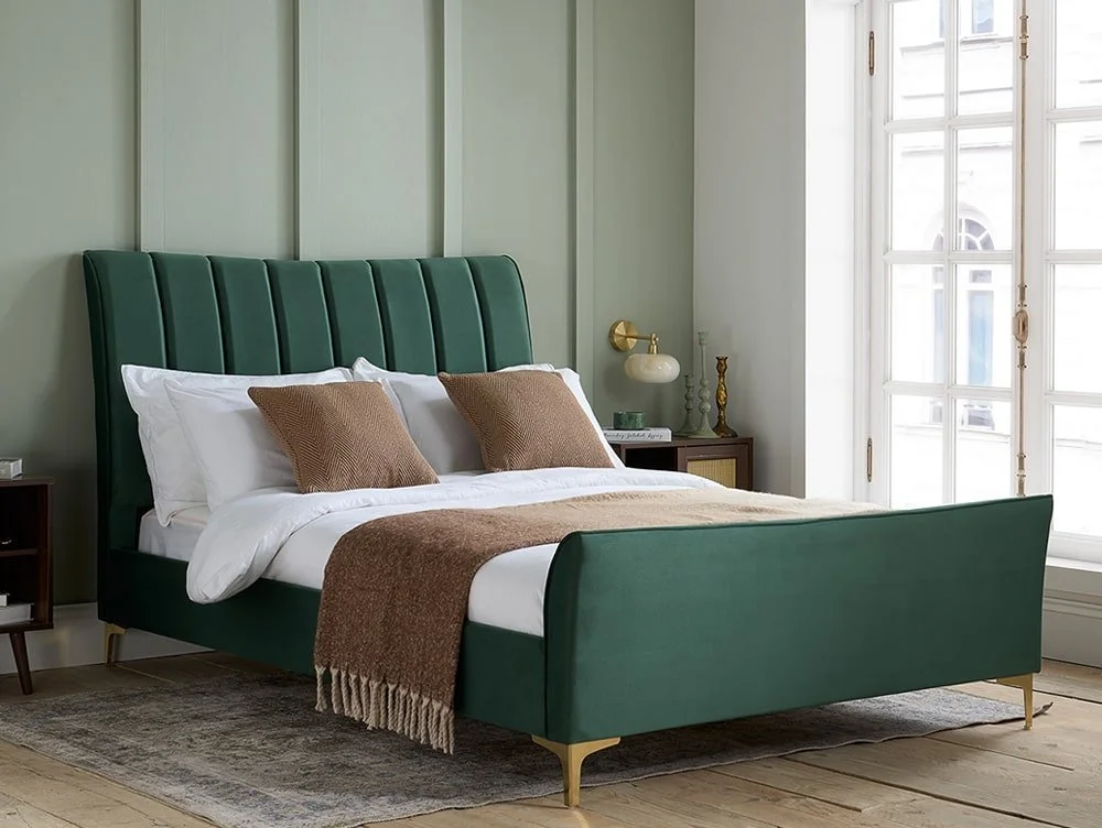 Birlea Birlea Clover Green Velvet Bed Frame