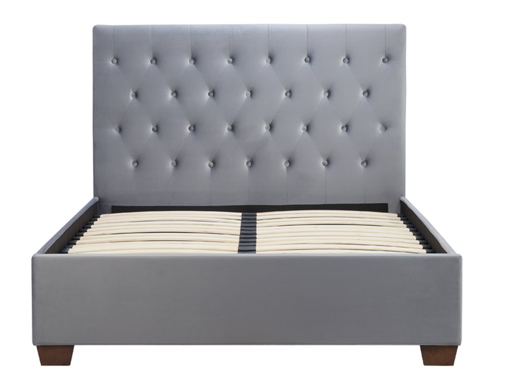 Birlea Birlea Cologne 4ft6 Double Grey Upholstered Fabric Bed Frame