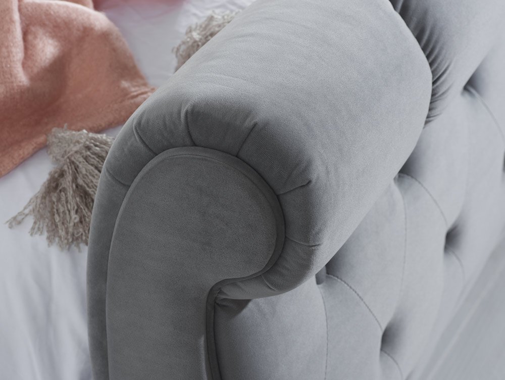 Birlea Birlea Colorado 6ft Super King Size Grey Upholstered Fabric Bed Frame
