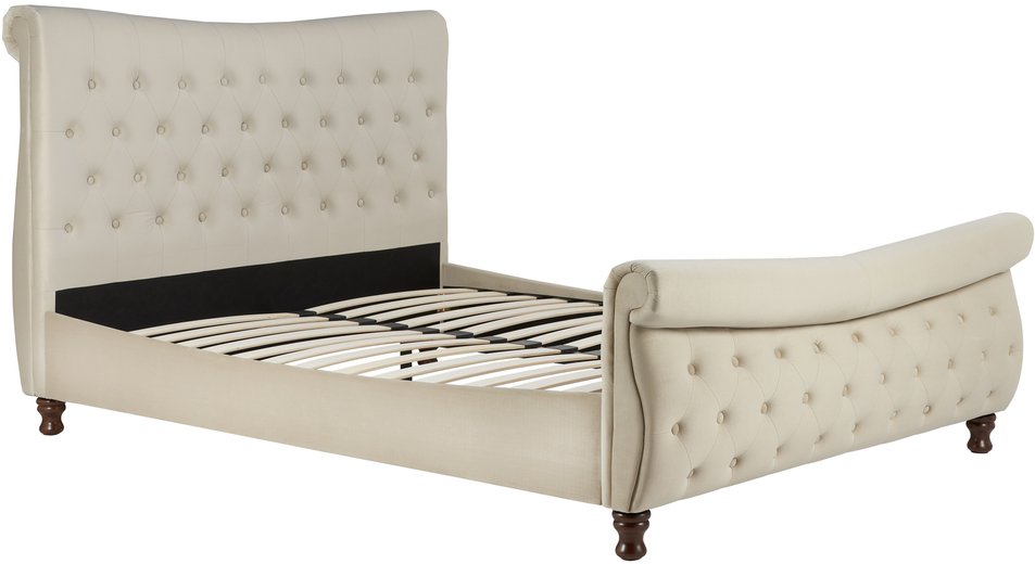Birlea Birlea Copenhagen 5ft King Size Stone Upholstered Fabric Bed Frame