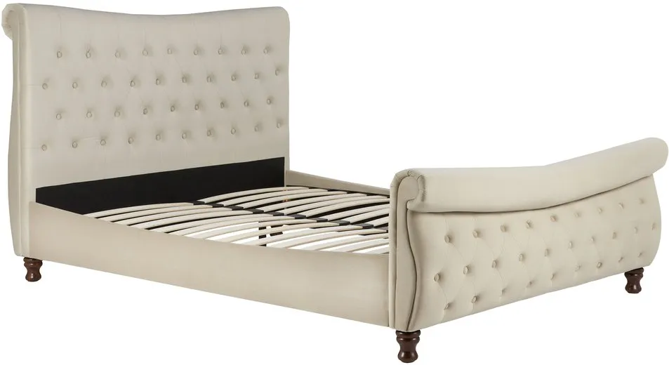 Birlea Furniture & Beds Birlea Copenhagen 5ft King Size Stone Fabric Bed Frame