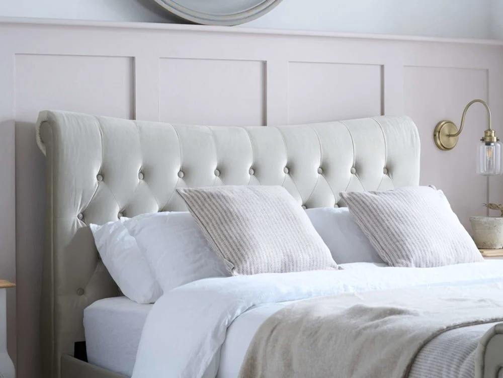 Birlea Birlea Copenhagen Stone Fabric Bed Frame