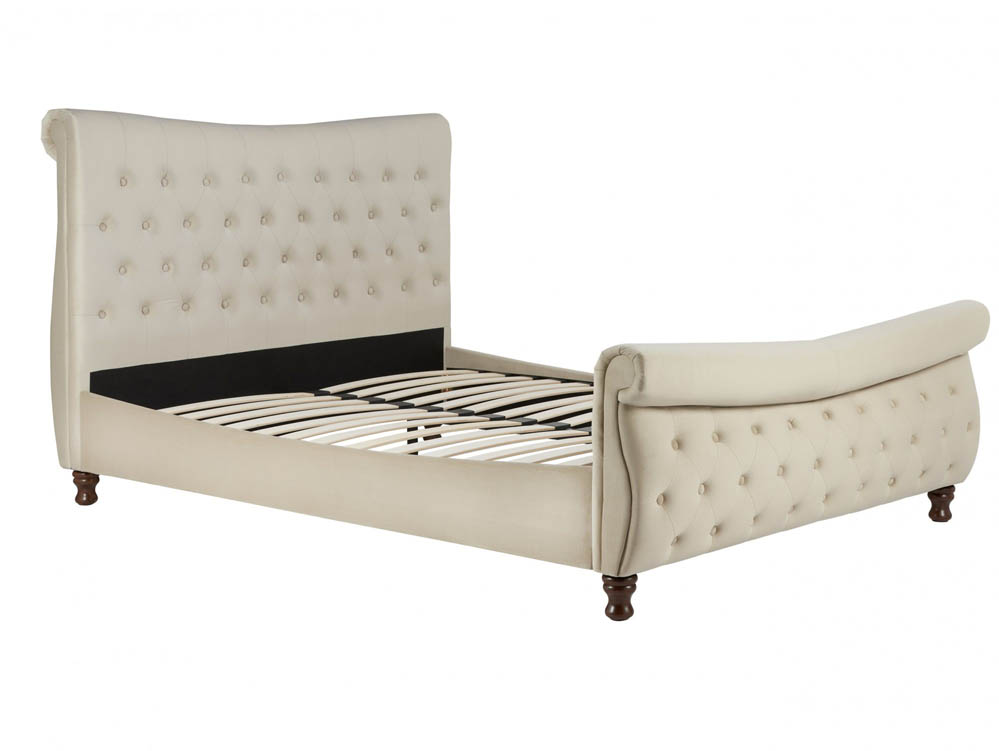 Birlea Birlea Copenhagen 6ft Super King Size Stone Upholstered Fabric Bed Frame