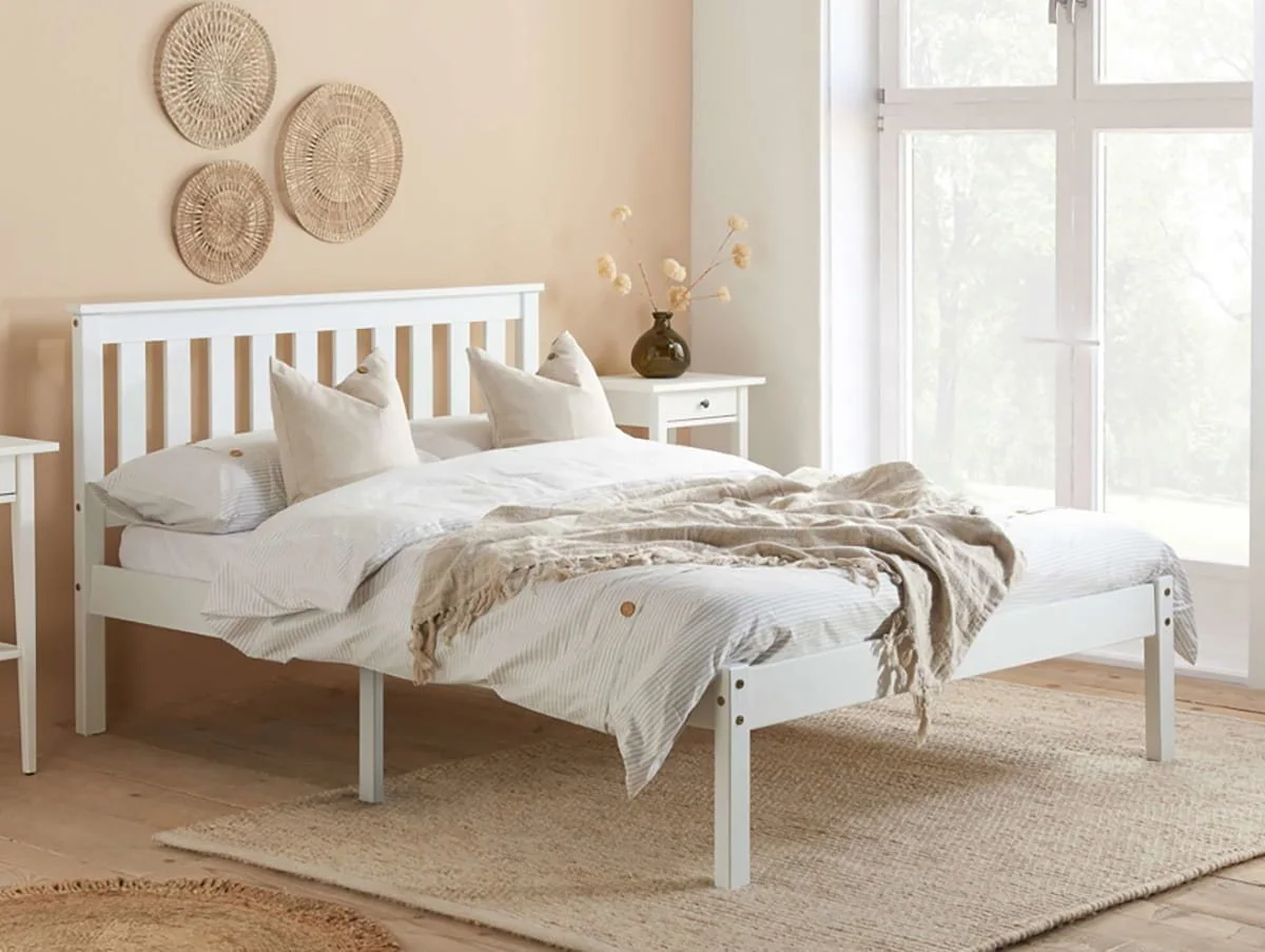 Birlea Birlea Denver White Wooden Bed Frame