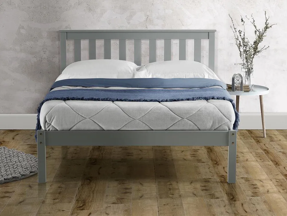 Birlea Furniture & Beds Birlea Denver 4ft6 Double Grey Wooden Bed Frame