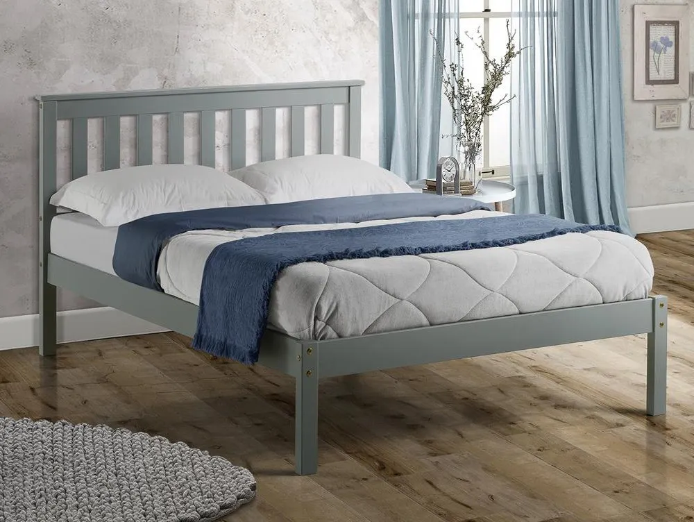 Birlea Furniture & Beds Birlea Denver 4ft6 Double Grey Wooden Bed Frame