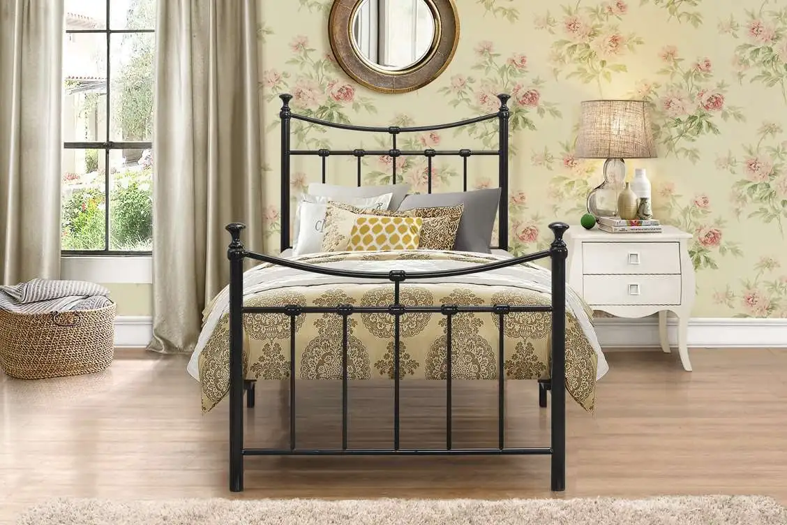 Birlea Furniture & Beds Birlea Emily 3ft Single Black Metal Bed Frame