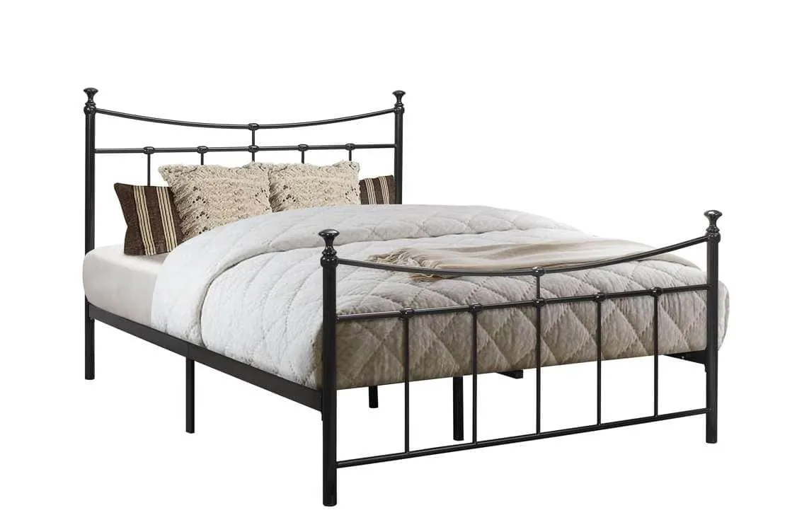 Birlea Furniture & Beds Birlea Emily 4ft6 Double Black Metal Bed Frame