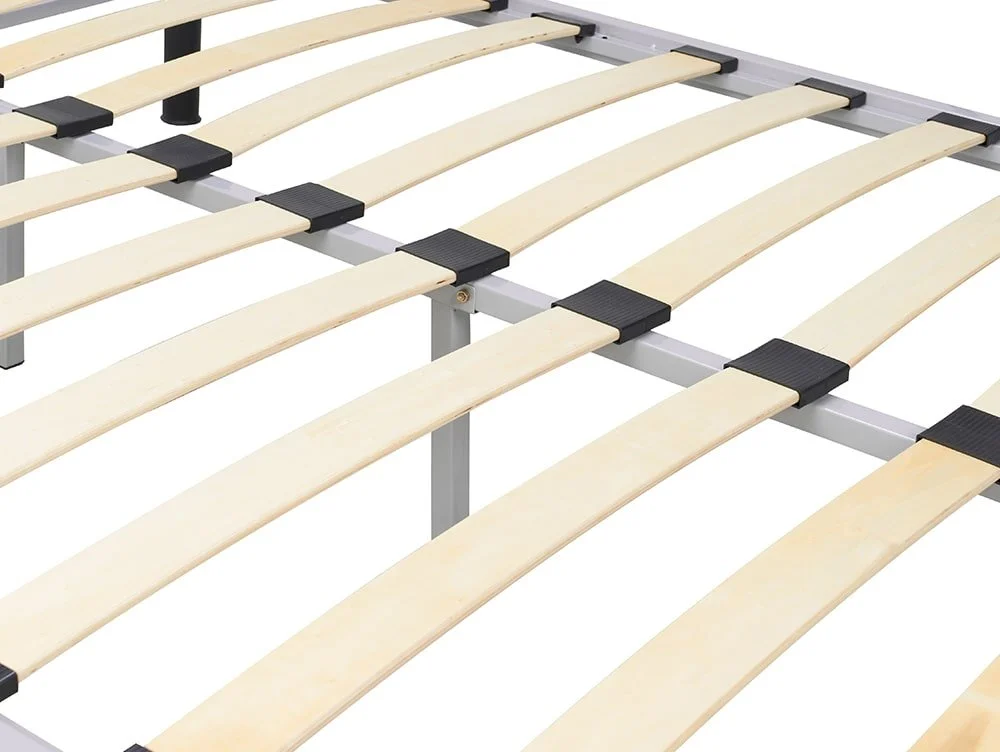 Birlea Furniture & Beds Birlea Faro 4ft6 Double Black and Silver Metal Bed Frame