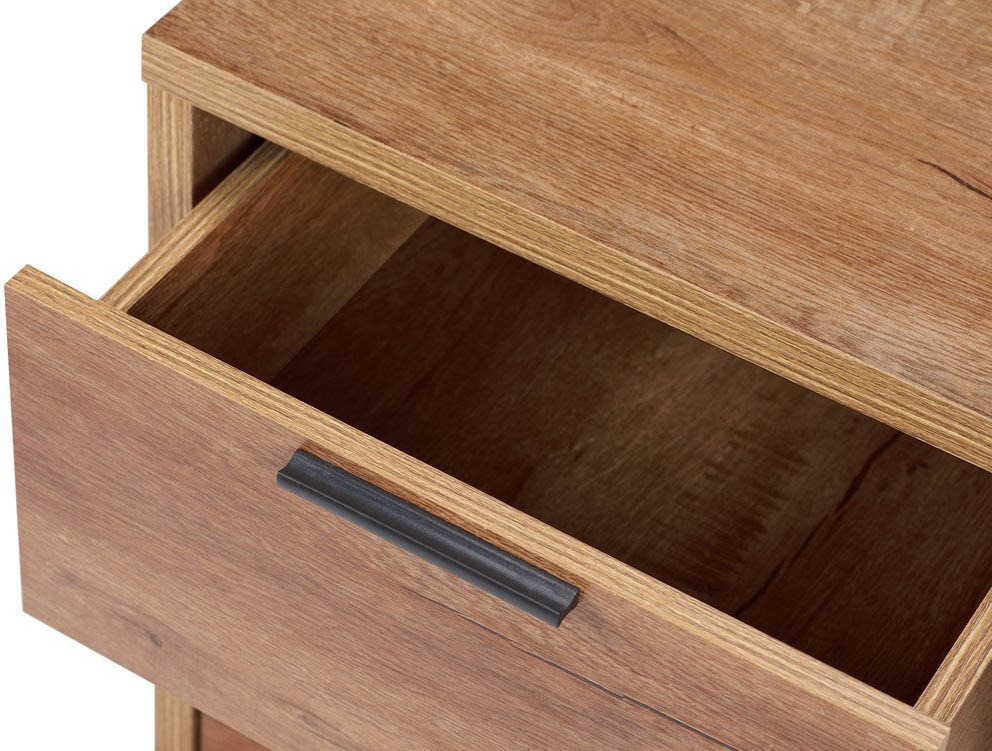 Birlea Birlea Stockwell Rustic Oak 2 Drawer Small Bedside Cabinet (Flat Packed)