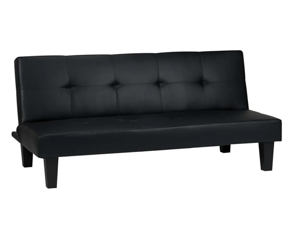 Birlea Birlea Franklin Black Faux Leather Sofa Bed