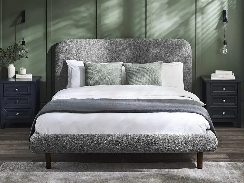 Julian Bowen Julian Bowen Hannah Grey Boucle Bed Frame