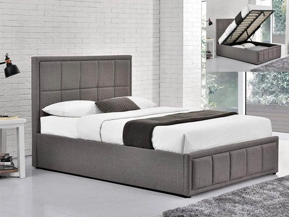 Birlea Birlea Hannover Grey Fabric Ottoman Bed Frame