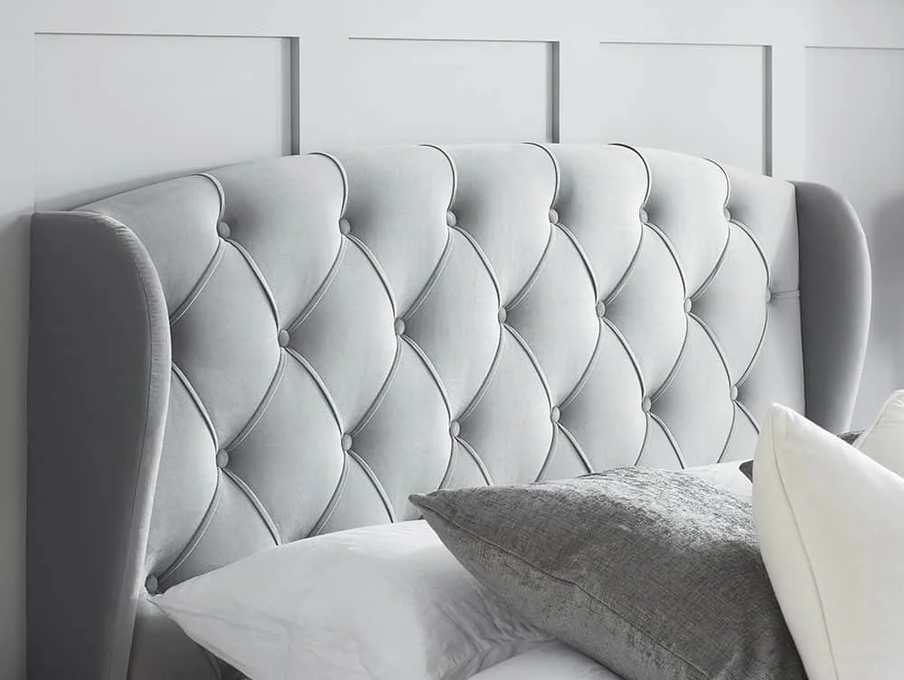 Birlea Birlea Hope Grey Velvet 4 Drawer Storage Bed Frame