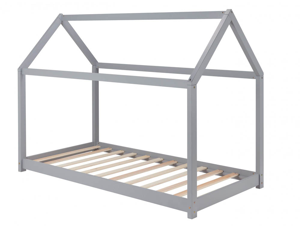 Birlea Birlea House Bed 3ft Single Grey Wooden Bed Frame