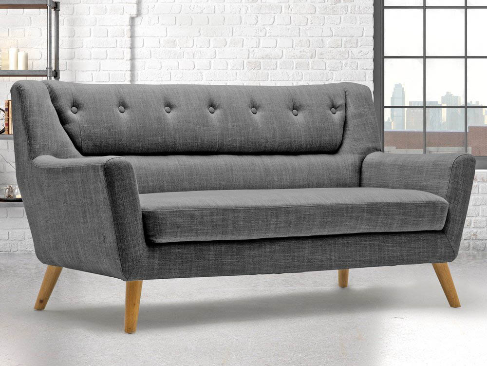 Birlea Birlea Lambeth Grey Large 3 Seater Sofa