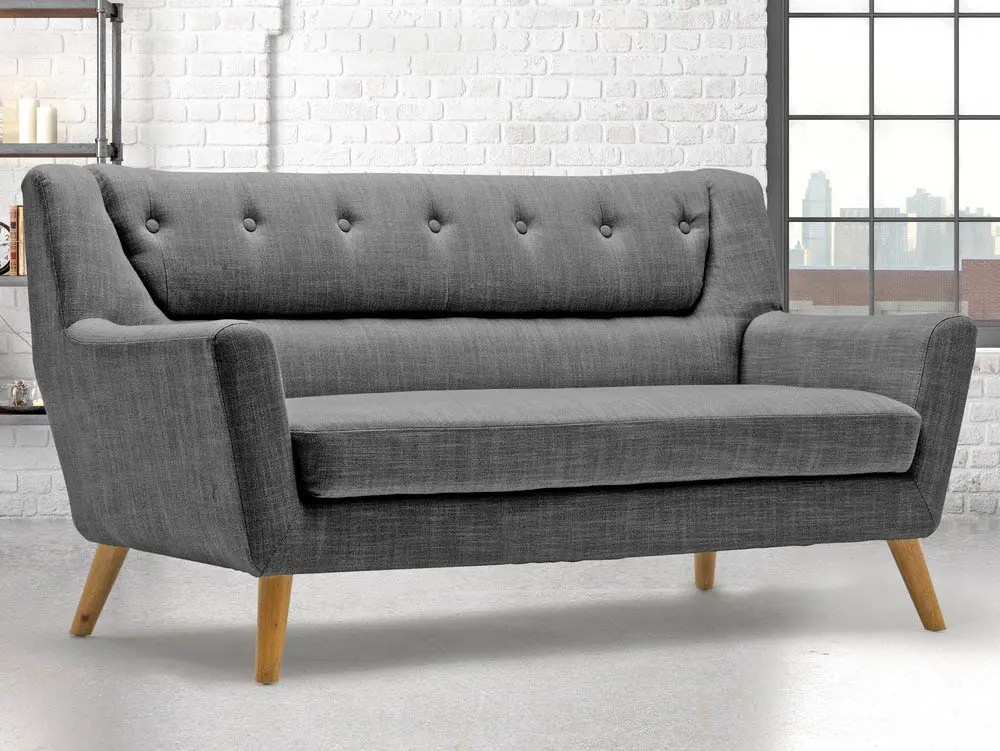 Birlea Furniture & Beds Birlea Lambeth Grey Large 3 Seater Sofa