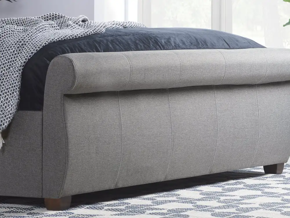Birlea Birlea Lancaster Grey Fabric 2 Drawer Storage Bed Frame